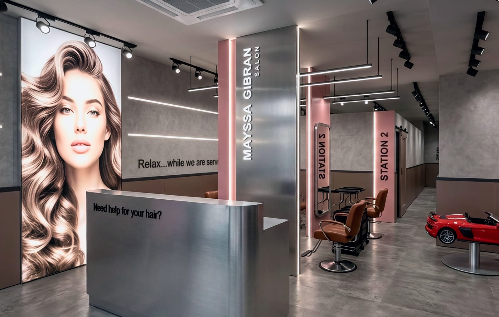 Visual reka bentuk bagi Mayssa Gibran Salon - Cyberjaya, pandangan 2