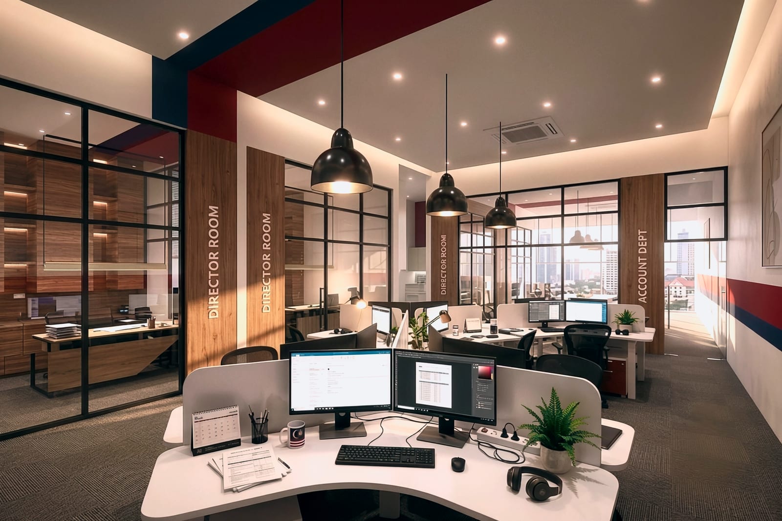 Office in Rawang — design render, view 2