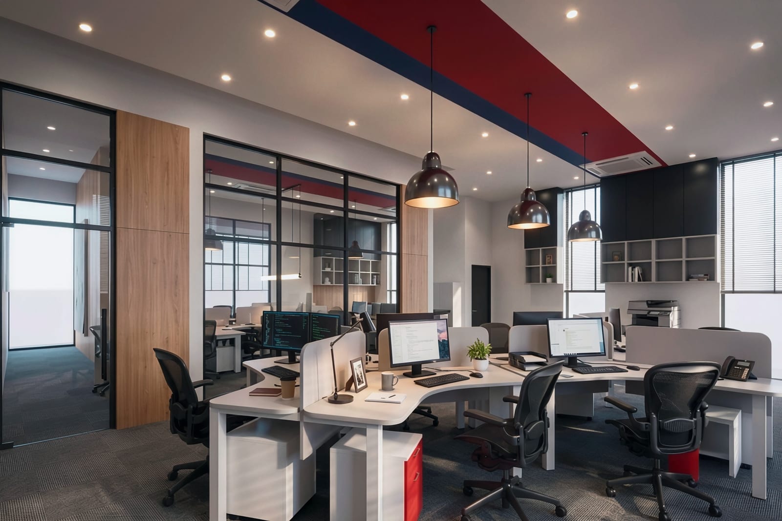 Office in Rawang — design render, view 3