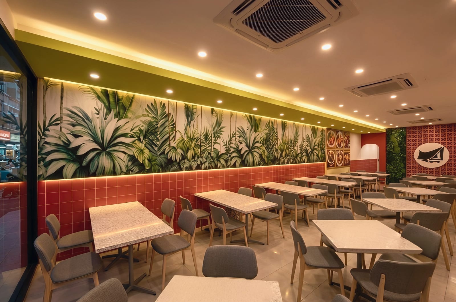 Visual reka bentuk bagi Restoran Padi Sawah di Bandar Seri Putra, Bangi, pandangan 2