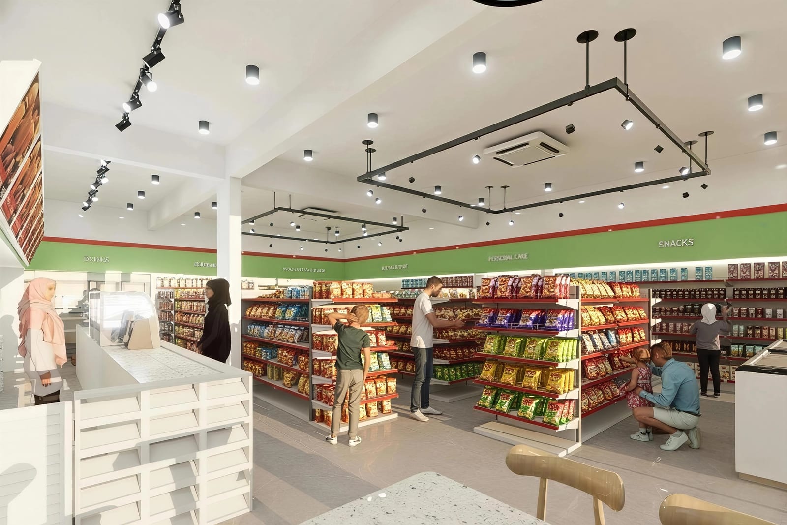Visual reka bentuk bagi Peladang Groceries Mart - Negeri Sembilan, pandangan 2