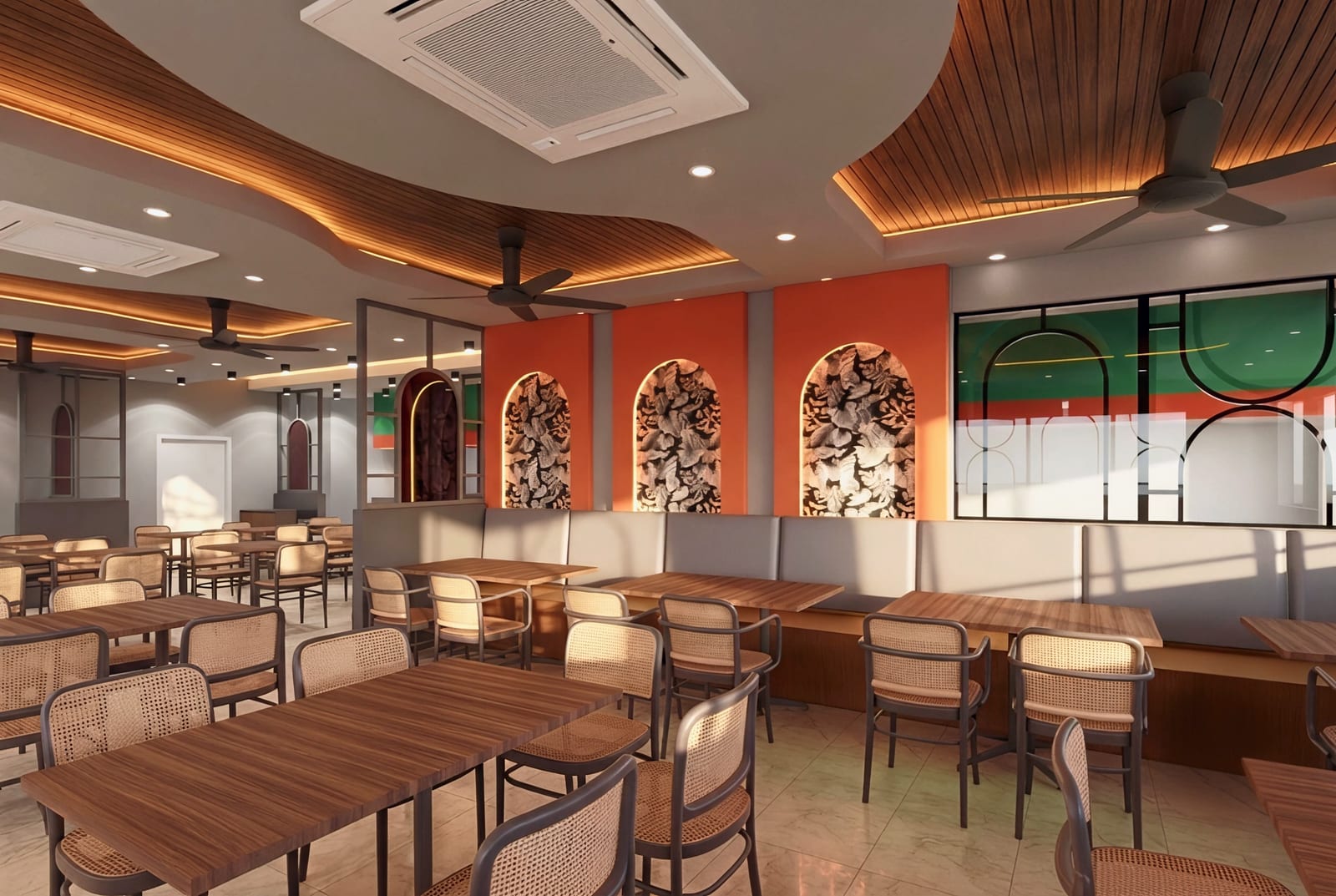 Q Bistro - Denai Alam — design render, view 3