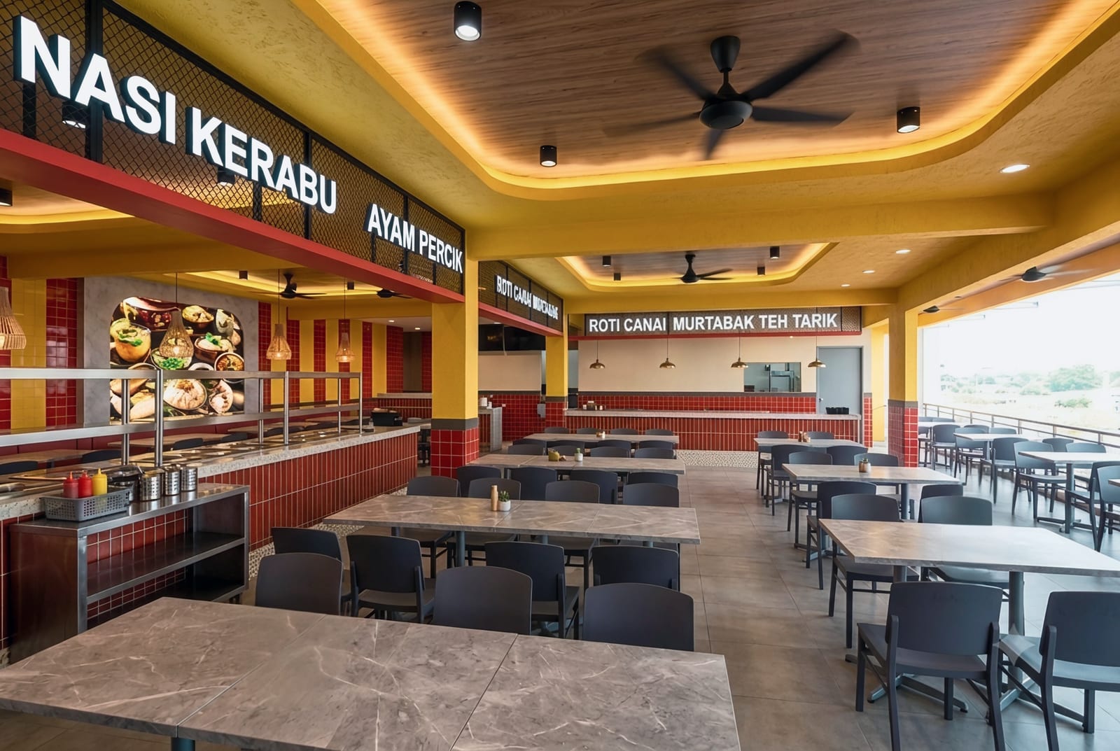 Visual reka bentuk bagi Restoran Puchong, pandangan 3