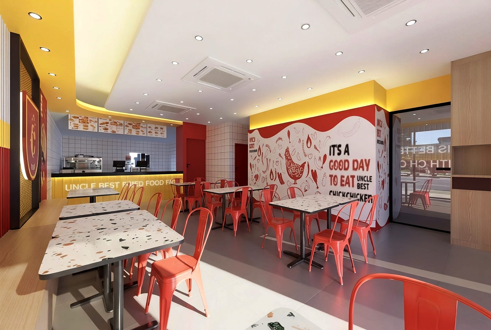 Uncle Best Fried Chicken - Nilai — design render, view 2